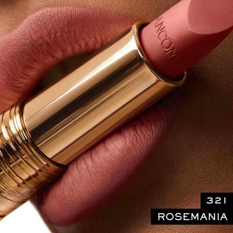 Lancôme L’Absolu Rouge Drama Matte Lipstick, Ultra Matte Finish, 8HR Full Coverage Color with Ceramides, Hyaluronic Acid, Rose Extracts for Moisture & Comfort, Smudge-Resistant - 430