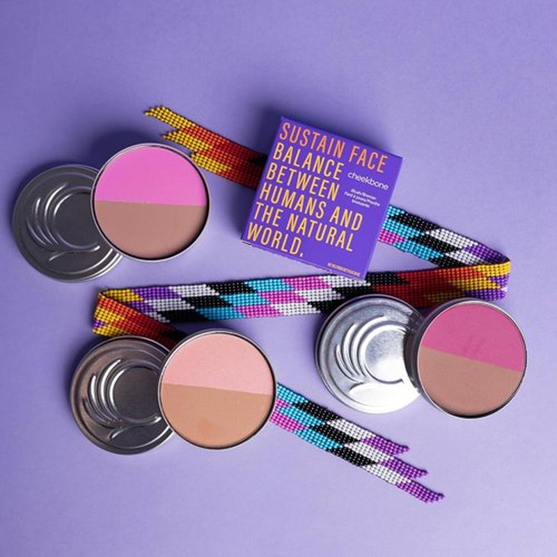 Cheekbone Balance Deep Blush/Bronzer - Talc-Free Multi-Use Compact with Soft-Matte Finish | 0.38 oz Vegan & Cruelty-Free