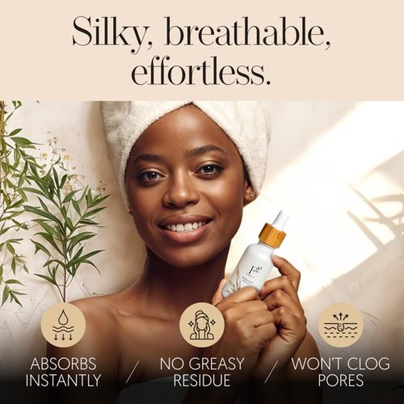 100% Organic Tsubaki Face Oil & Under-Eye Serum. Jojoba, Calendula, & Rice Bran - Hydrating & Brightening for Glowing Skin, Dark Spots & Even Skin Tone, Moisturizing Anti Aging Serum by Finally