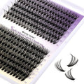 DIY Lash Clusters Natural: 280Pcs, 30D+40D, Wendy, Lightweight, Wispy, Waterproof, Cat Eye, D Curl, 12-16mm Mixed, RR126