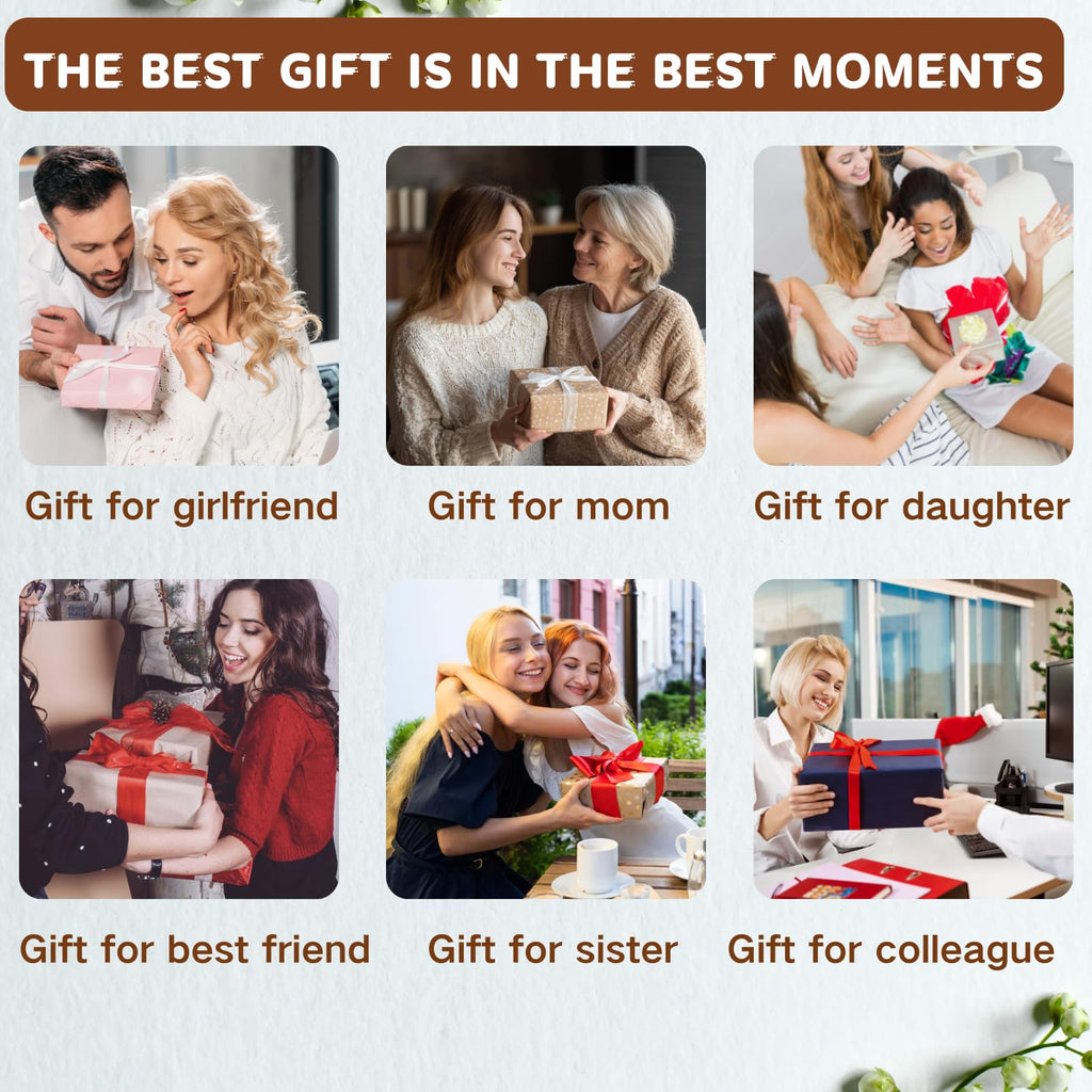 Skincare Tool Gifts Set for Her, Women, Daughter, Mom, Teen Girls - Gua Sha & Jade Roller, ice roller for face, Self Care Gifts Set, Eye Mask, with Greeting Card, Girlfriend Birthday Gift