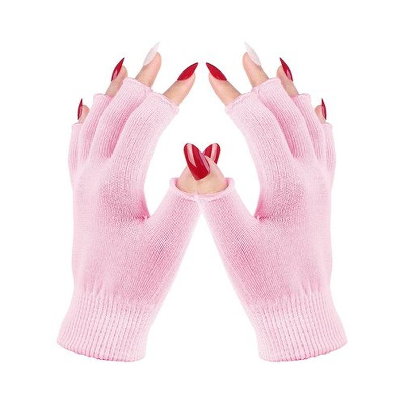 Melodysusie Moisturizing Gloves Fingerless Gloves for Women Moisture Gloves Soft Moisturizing Gloves Overnight for Dry Rough and Cracked Hands, Size S (L*W: 6.7in*3.8in)