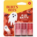 Burt's Bees A Lil Batty Halloween Minis Hibiscus, Red Dahlia and Rose Tinted Lip Balm Gift Set, 100% Natural Origin Lip Care, 3 Tubes, 0.049 Oz. (Package May Vary)