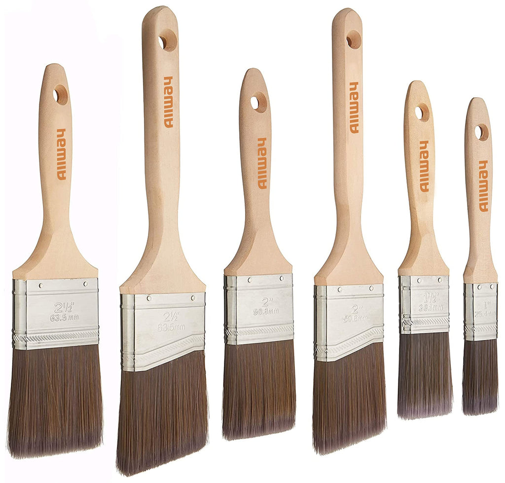 ALLWAY CP6 Premium 6-Piece Paint Brush Set