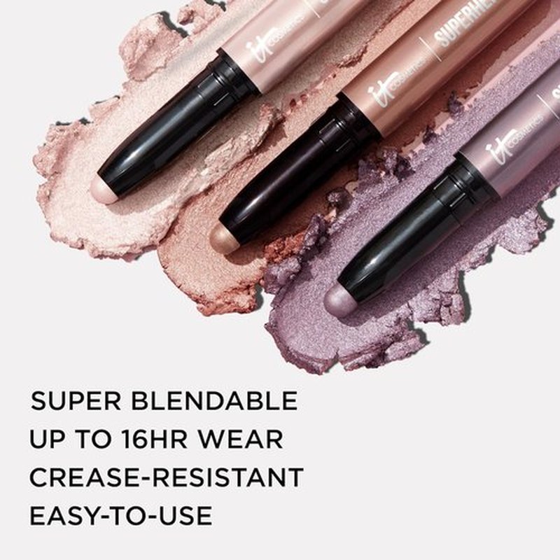 IT Cosmetics Superhero Waterproof Eyeshadow Stick - Longwear Cream with Built-In Primer, 0.05 oz