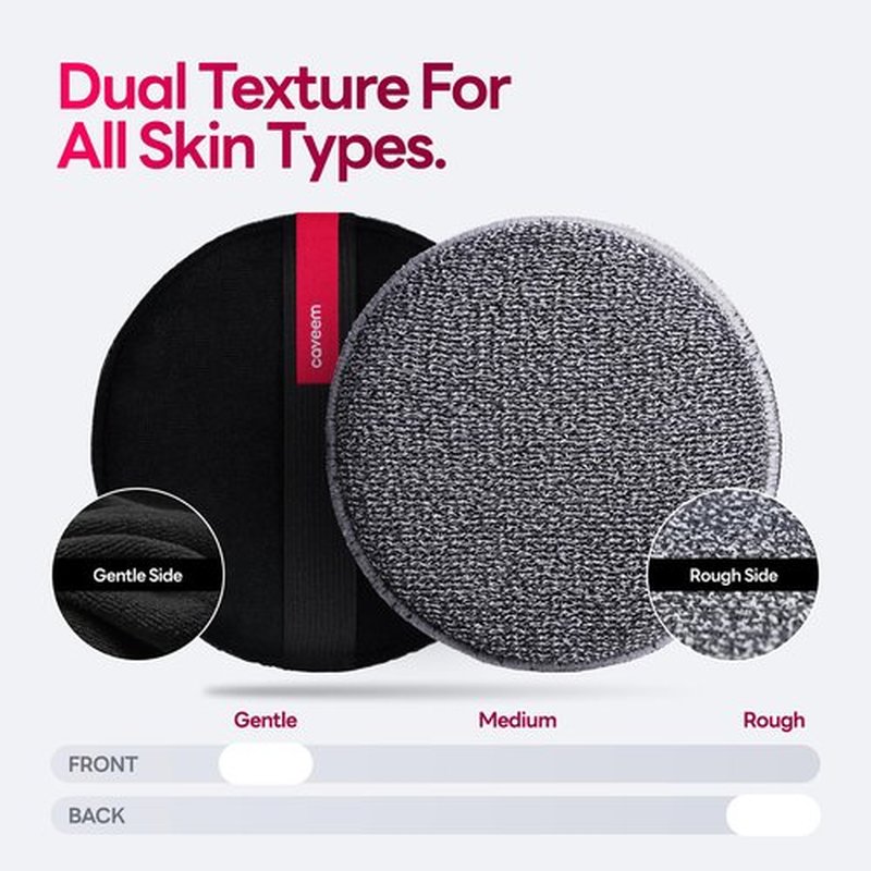 Caveem Exfoliating Body Scrubber, Bath and Body Scrub Buffer, Body Exfoliator for Remove Dead Skin, Gentle and Rough Lightweight Sponge for Shower (2 Pack)