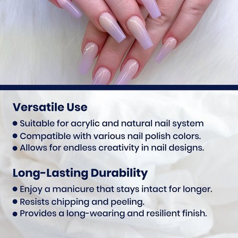 Mia Secret Professional Nail System Ice Gel Acrylic Top Coat No Uv Lamp