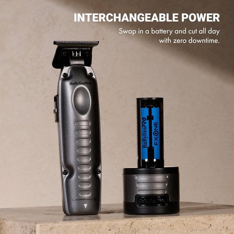 BaBylissPRO FXONE LO-PROFX Cordless Trimmers for Men - Interchangeable Battery & Precision Cutting