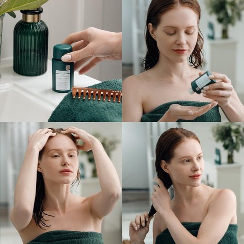 Kristin Ess Anytime Anywhere Scalp + Hair Milk Oil, Hydrating for Damaged Hair, infused with Coconut Oil and Jojoba Oil, Castor Oil for Hair Growth