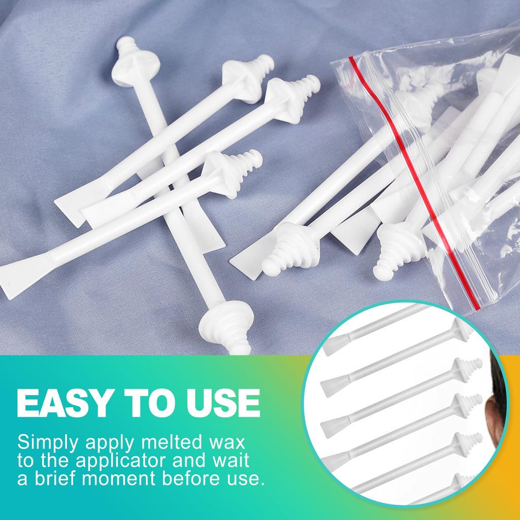 KornaDoz 60 Pieces Nose Hair Wax Applicator Sticks, Nasal Hair Remover & Ear Wax Sticks for Nostril Cleaning, Painless Facial Hair Removal for Men and Women