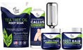 Foot Cure Foot Care/Exfoliator & Callus Remover Pedicure Set – Includes Foot File for Dead Skin, Tea Tree Oil Foot Soak Salts, Urea Cream 40 Percent & Foot Callus Removal Gel & Tea Tree Oil Foot Balm