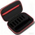LinMei Hard Travel Carrying Case Compatible with One Blade, Series XT5 Hybrid Electric Trimmer and Shaver Black (Black-Red)