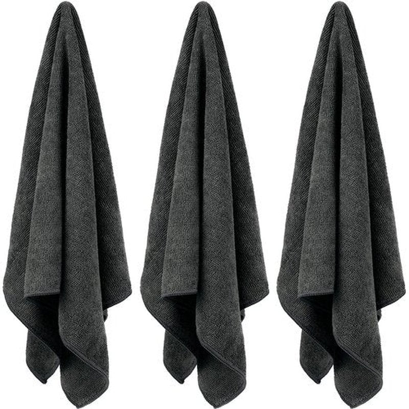 Shimeyao 26 Pack Salon Bleach Proof Towels Highly Absorbent Hair Towels Hand Facial Cloths Bleach Resistant for Salon Barber Spa Beauty Bath Hair Stylist(Black,18 x 30 Inch)