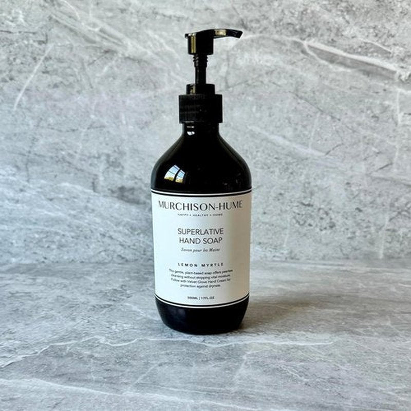 Murchison-Hume Lemon Myrtle Hand Soap - Plant-Based Formula with Elegant Refillable Pump | 16 fl oz