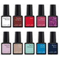 Sensationail Gel Nail Polish Color Kit, UV Everyday Multicolor Gel Nail Colors, Salon Quality, High Shine, Glossy Finish, Durable & Fast-Curing, Long Lasting, 10 Piece Giftable Set