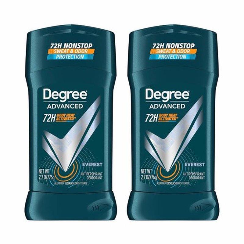 Degree Men Advanced Antiperspirant Deodorant - 72-Hour Sweat & Odor Protection | Everest Scent, 2.7 oz (2 Count)