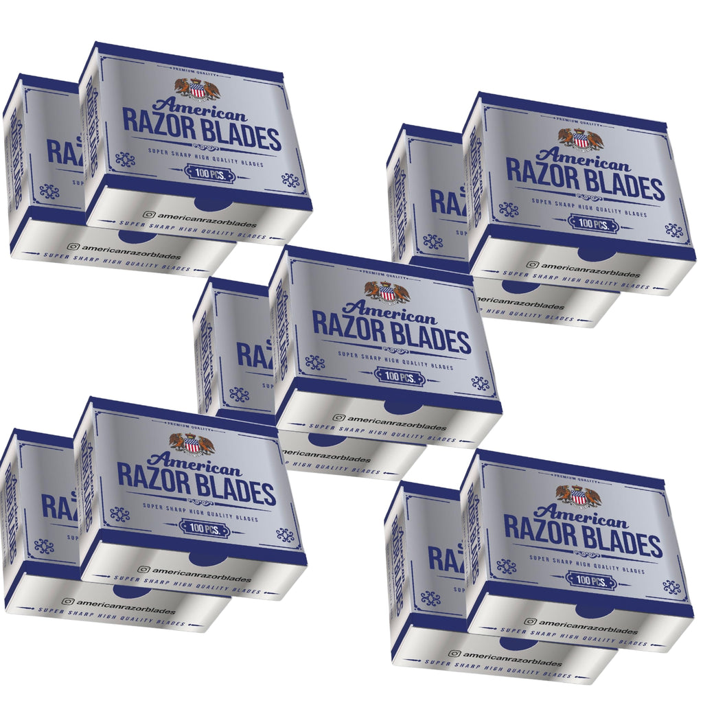 The Shave Factory Straight Edge Razor Kit - with Single Stainless Steel razors (Stell + American Razor)
