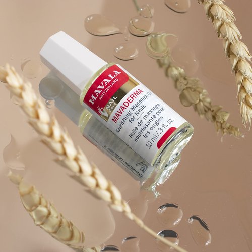 Mavala Mavaderma Nourishing Massage Oil for Nails, Nail Care, Nail Hardener, Cuticle Oil Nail Growth, Moisturizing & Healing Treatment for Cracked Nails & Rigid Cuticles (0.3 Ounce)