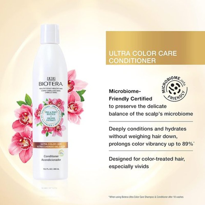 Biotera Ultra Color Care Conditioner - Prolongs Vivid Color-Treated Hair | Vegan & Paraben-Free