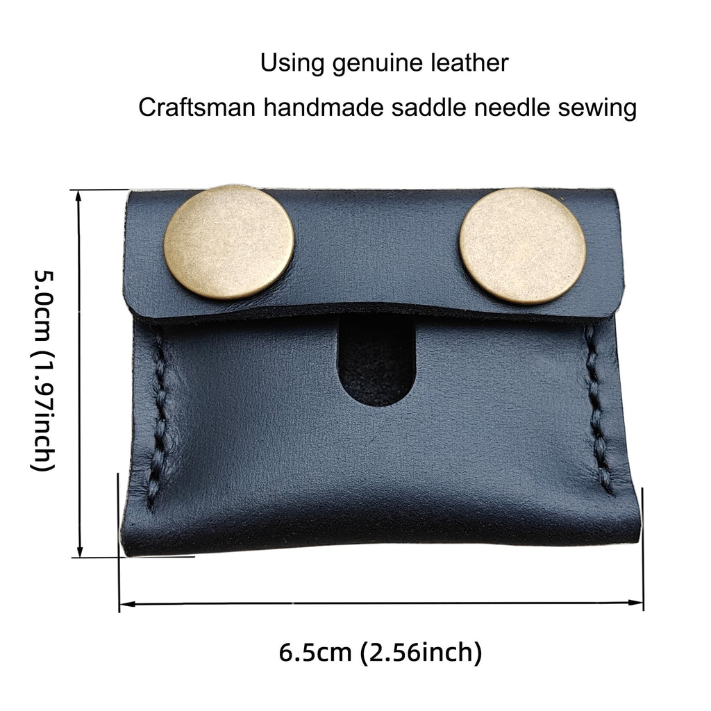 MEEBOY Handmade Leather Safety Razor Travel Cover, Double Edge Razor Head Protective Sheath For men Fits Most Safety Razors (Coffee)