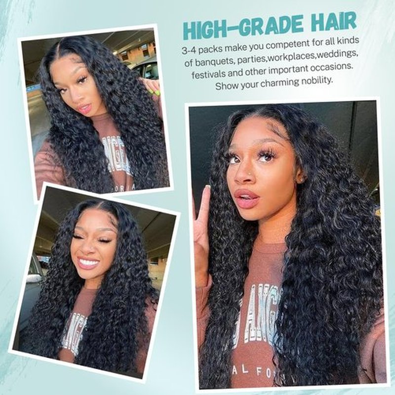 I Tip Human Hair Extensions 16 Inch 50G Water Wave Cold Fusion Hairpiece Pre Bonded Hair Extensions for Black Women Microlink Real Virgin Hair Extension 100 Strands Per Package