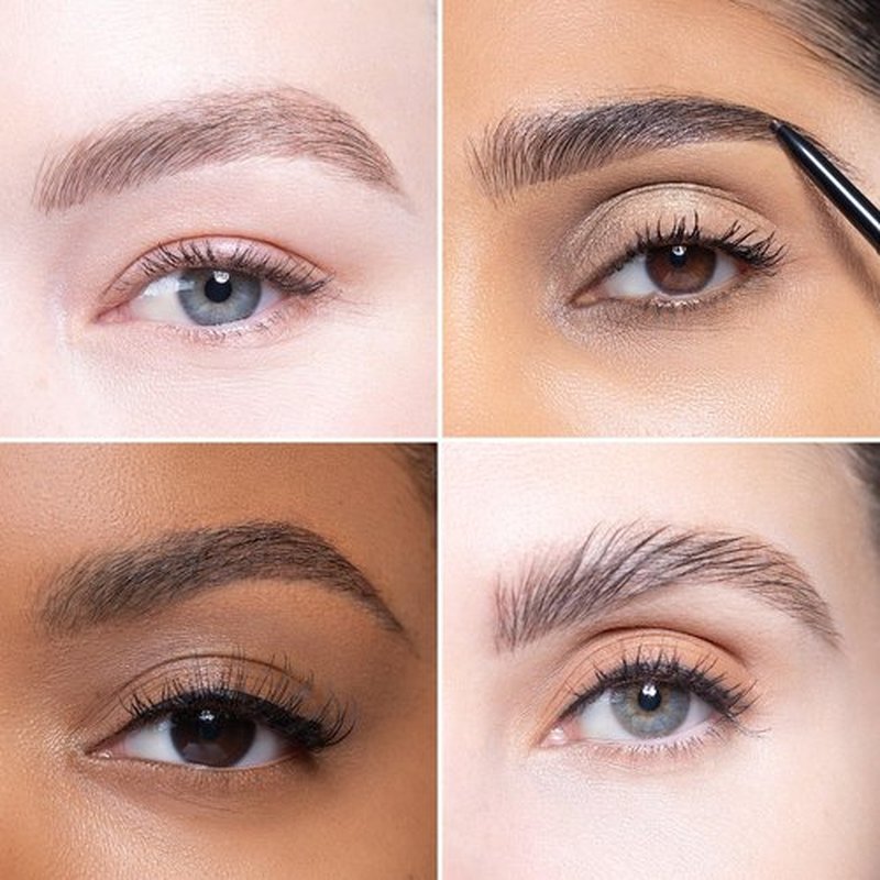 OFIR Brow Trace Precision Browliner - Waterproof Ultra-Fine Tip Eyebrow Pencil | Smudge-Proof Matte Finish | Long-Wear Tool with Spoolie | Chocolate - Dark Brown, 0.003 OZ