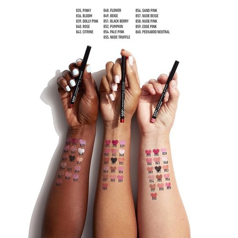 NYX PROFESSIONAL MAKEUP Slim Lip Pencil - Long-Lasting Creamy Lip Liner in Peakaboo Neutral