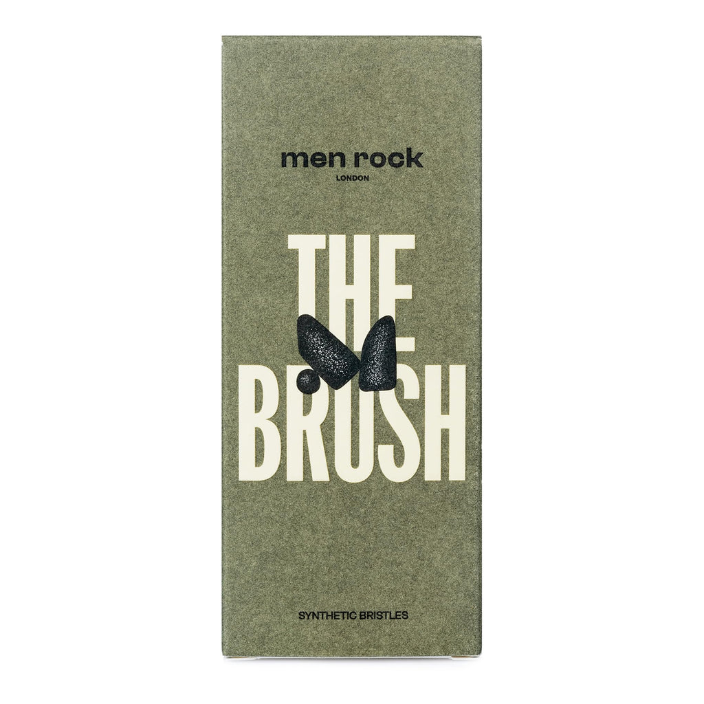 Men Rock The Brush Synthetic Bristles - Soft Bristle Shaving Brushes for Men - Synthetic Shave Brush - Men's Grooming Products - 1 Pc
