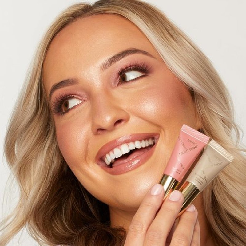 Tarte Glowing Cheeks Blush Tape & Glow Tape Duo - Buildable Cream Blush & Illuminating Highlighter, Vegan & Cruelty-Free
