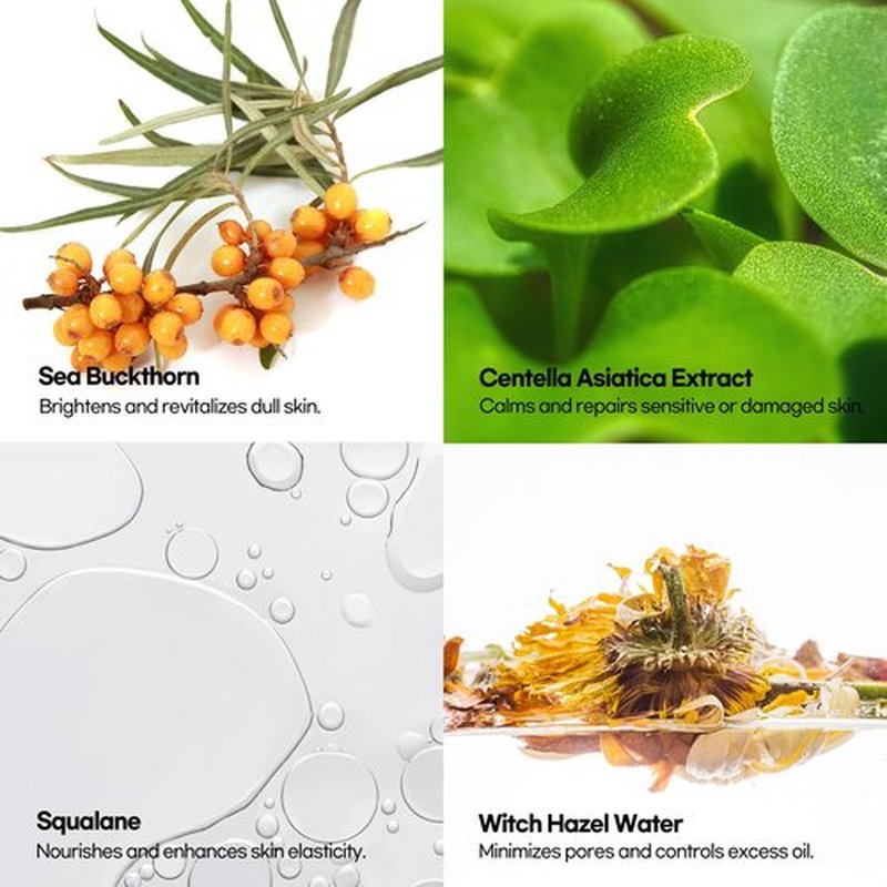 Epielle Hydrating Sheet Mask 6 Pack, Soothing & Restoring Face Mask with Cica, Heartleaf Extract & Witch Hazel Water, Target Dry & Sensitive Skin, Korean Skin Care