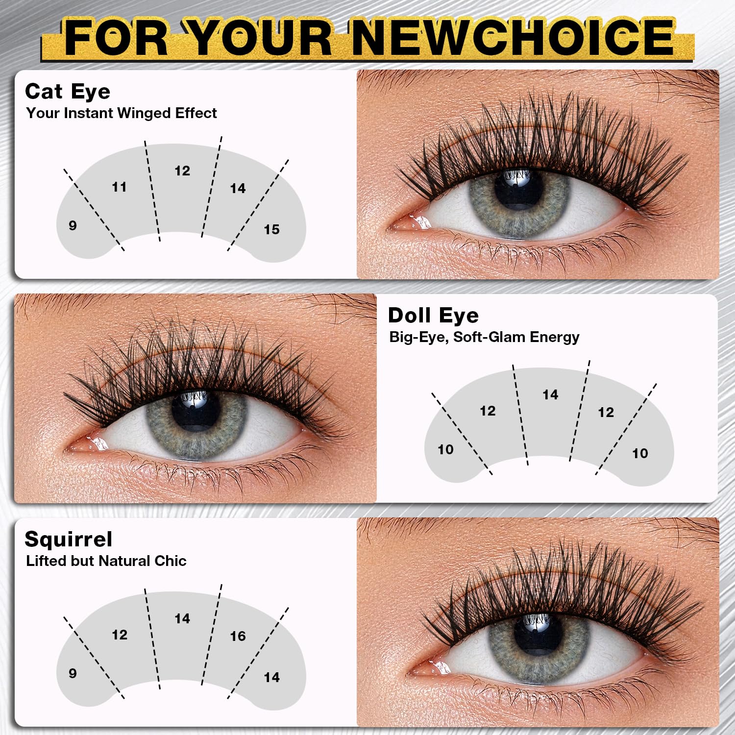Lash Clusters Kit, 266Pcs Individual Cluster Lash Extensions Kit D Curl Fluffy Wispy Eyelash Clusters with Lash Bond and Seal and Tweezers 9-16mm 7 Styles Mix Lashes Clusters Kit
