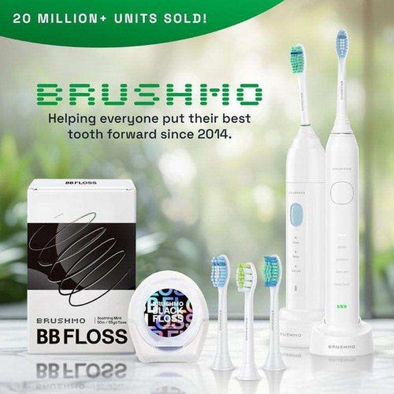 Brushmo Toothbrush Heads - Sensitive Replacement for Philips Sonicare | 8 Extra Soft Dupont Bristles, White