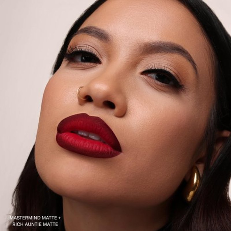 The Lip Bar - Nonstop Liquid Matte Lipstick, Rich Auntie (Deep Berry) - High Pigment - One Swipe - Long Lasting - Jojoba Oil & Vitamin E - Vegan & Cruelty Free - Makeup & Cosmetics - .24 fl oz