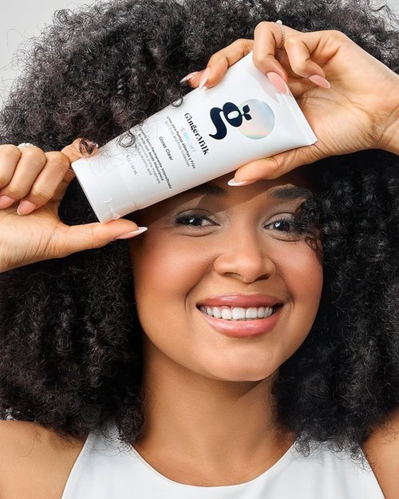 Ginger Milk Hair Gloss Clear Shine and Color-Enhancing Treatment with Hyaluronic Acid, Semi-Permanent Color for Dull & Dry Hair Sulfate Free | BE BRIGHT 5 Fl Oz | 150 ml