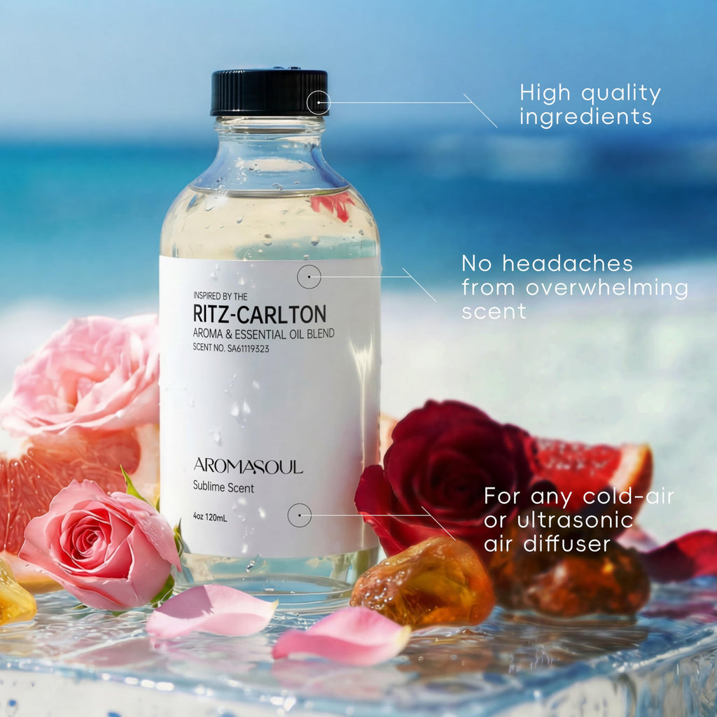 Hotel Diffuser Oil Inspired by Ritz-Carlton Scent - Premium Fragrance Oil No. SA61119323 for Ultrasonic and Waterless Diffuser - 120 mL, 4 fl oz