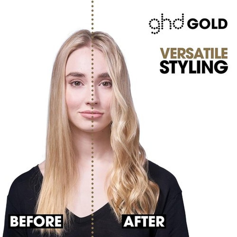 Ghd Gold Styler - Professional 1" Flat Iron Hair Straightener for Stronger Hair & Color Protection