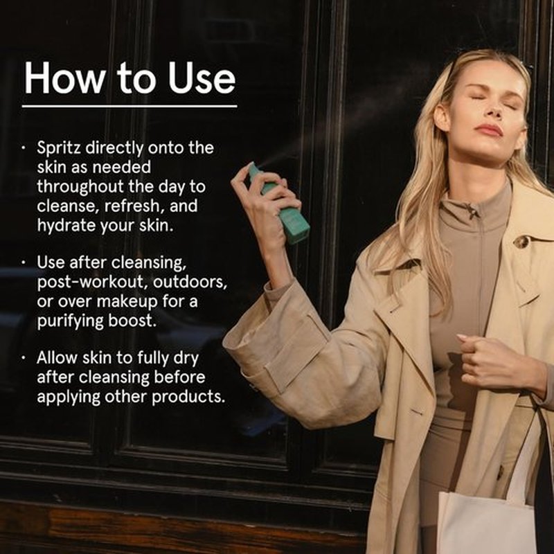 Barefaced Clean Slate Spritz - Hypochlorous Acid Facial Mist for Hydration & Redness Relief | 4 Fl Oz