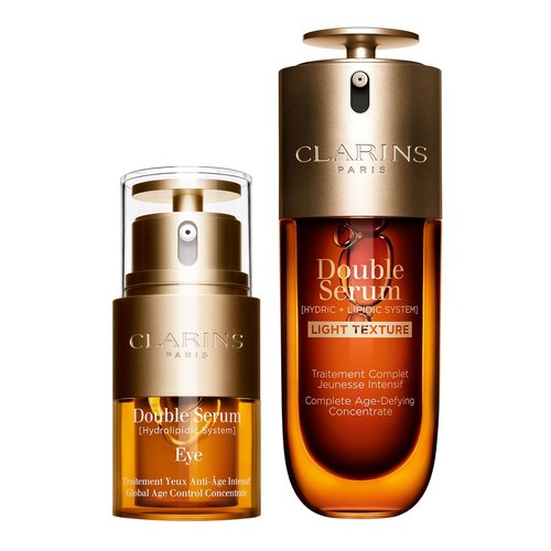 Clarins Double Serum Light Texture - Anti-Aging Serum for Radiance & Pore Refinement | 24H Hydration