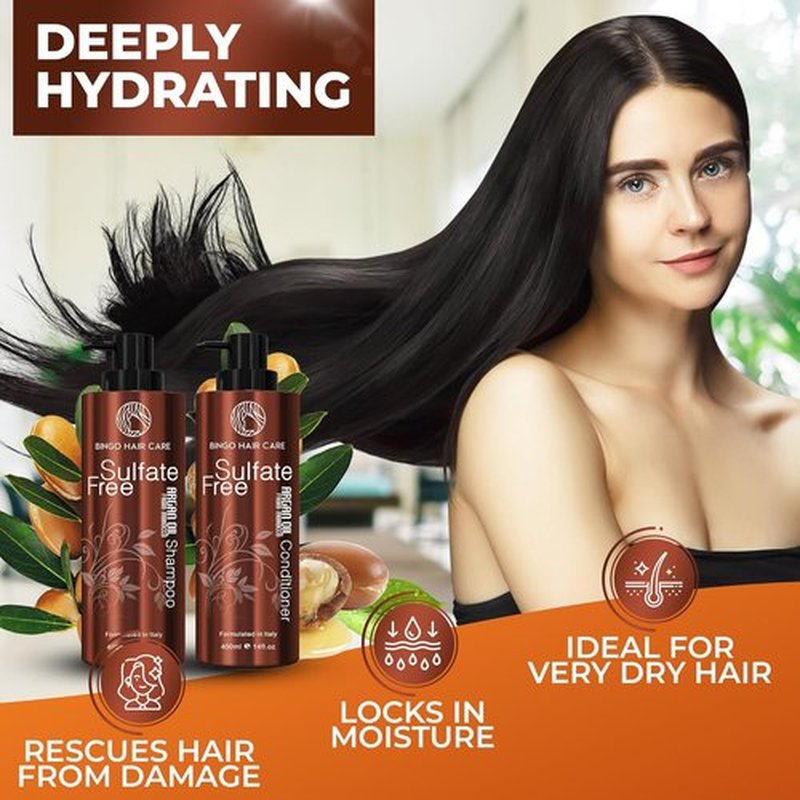 **Moroccan Oil Shampoo & Conditioner Set - Sulfate-Free Hydrating Care for Color & Curly Hair**