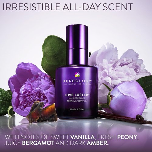 Pureology Love Luster Hydrating Hair Perfume - Color Safe Hair & Body Mist with Vanilla & Peony Fragrance