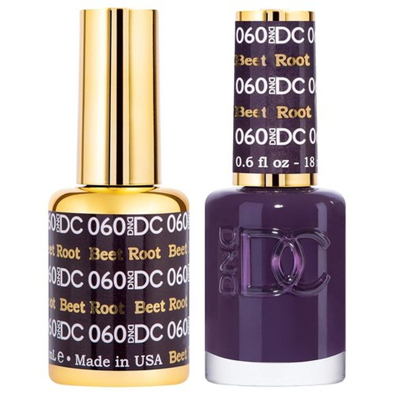DND Gel Polish Set - Beet Root Gel & Nail Polish | 0.5 Fl Oz Each for Stunning Nails