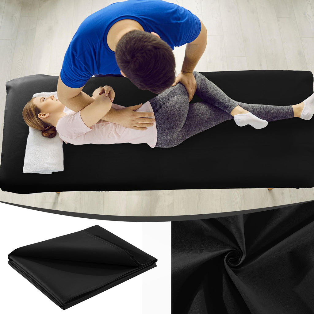 BALAPET Lash Bed Sheets Non-Sticky Sugaring and Waxing Pad Wipeable and Waterproof PU Leather Massage Table Cover Suitable for Grafting Eyelash Beds Massage Tables,SPA,Beauty(Brown)