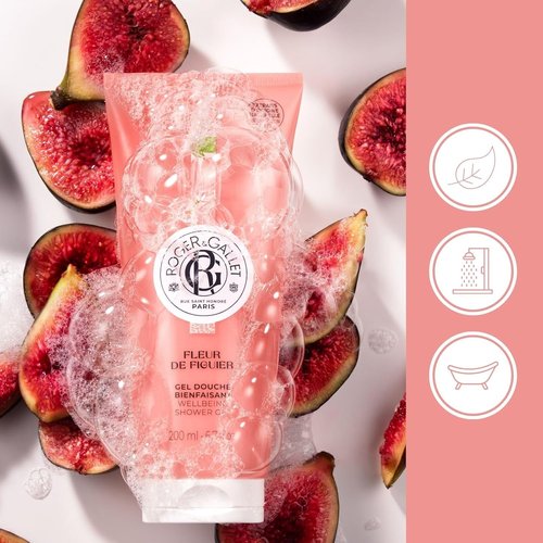 Roger & Gallet Body Wash - Fleur De Figuier Fig Blossom Shower Gel for Women, 6.6 Oz