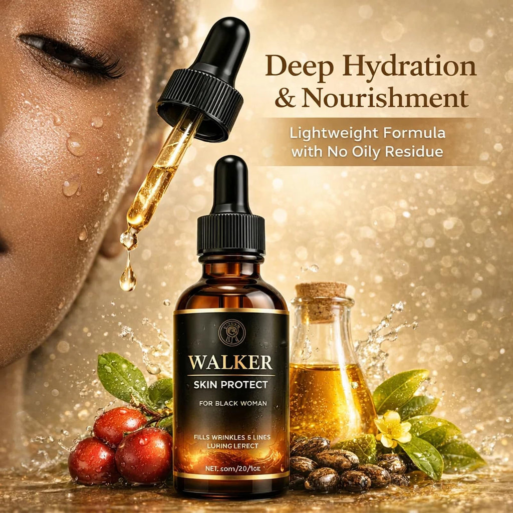 Walker Skin Protect Serum, 60ml Walker Skin Protector for Black Women, For Wrinkles and Fine Lines, Anti-Aging Face Serum, Lifting Effect, Fills Wrinkles & Lines (2pcs)