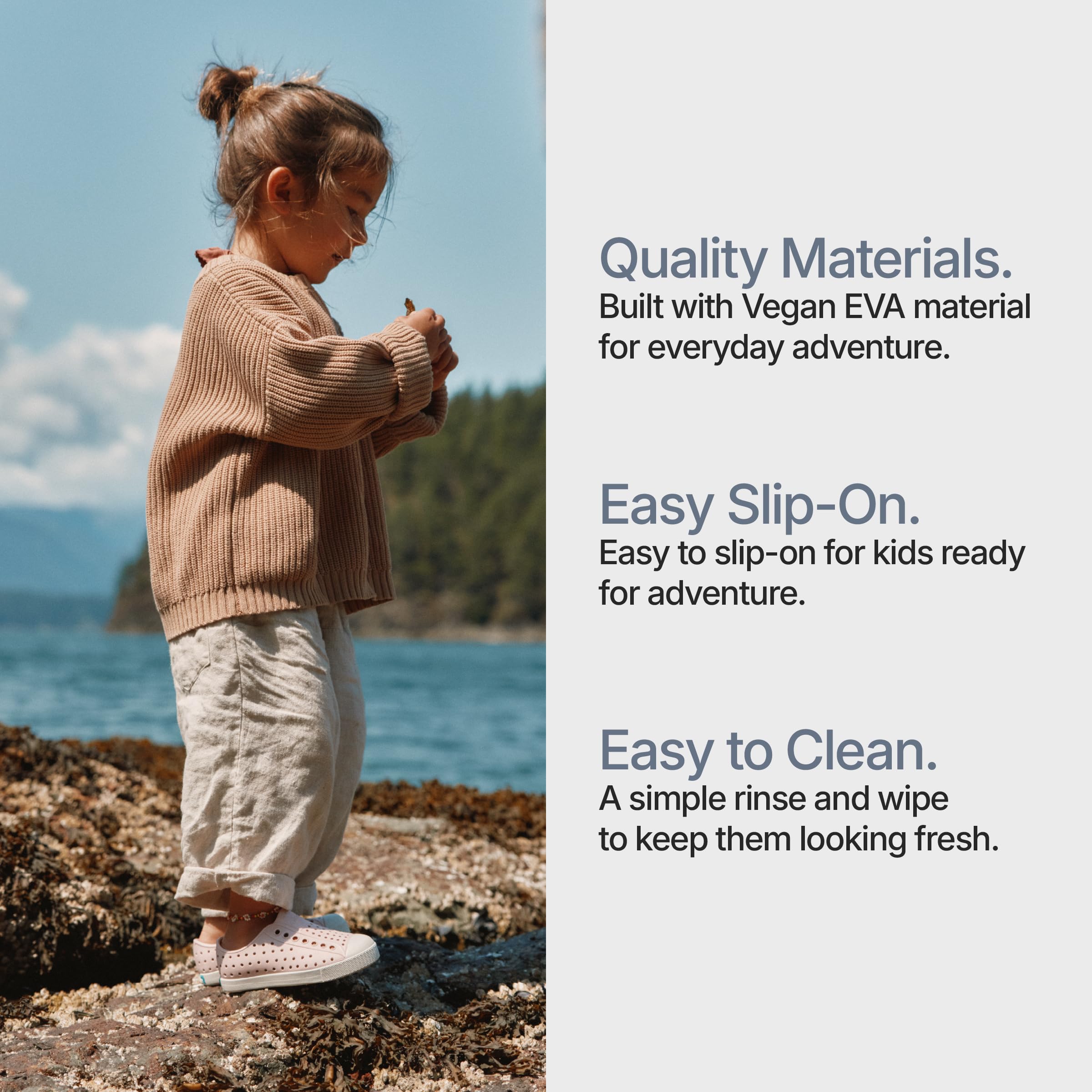 Native Shoes Unisex-Kids Jefferson Sneakers, Flax Tan/Shell White, 6 Big Kid