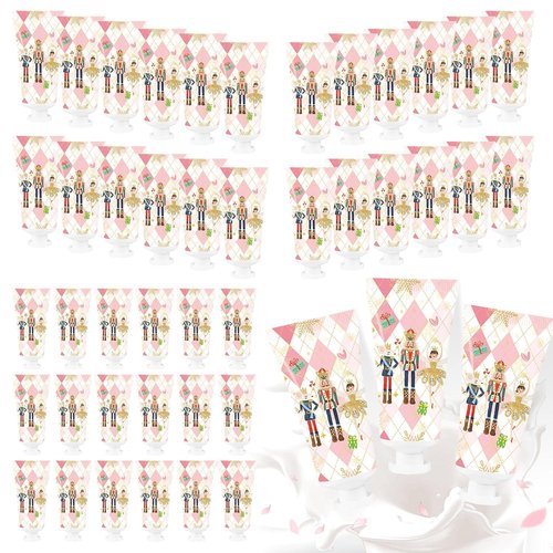 Piuaeue 50 Pcs Christmas Hand Cream Set Christmas Hand Lotion Bulk Travel Size Winter Scented Hand Lotion for Women Mom Girls, Unique Christmas Stocking Stuffers (Nutcracker)