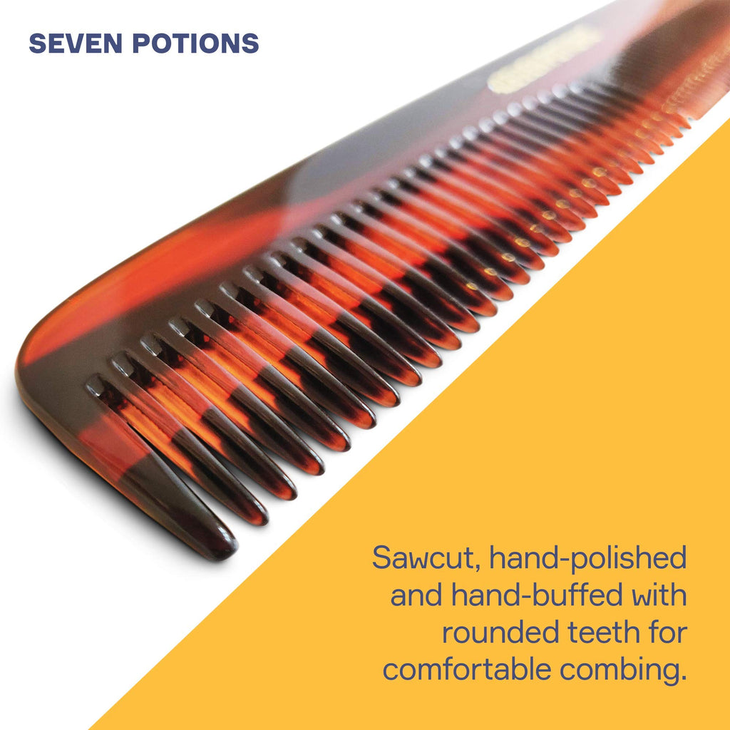 Beard Comb For Men 5.7 inch Fine and Coarse Tooth For Hair Beard And Moustache Hand Made and Sawcut (Beard Comb B1)