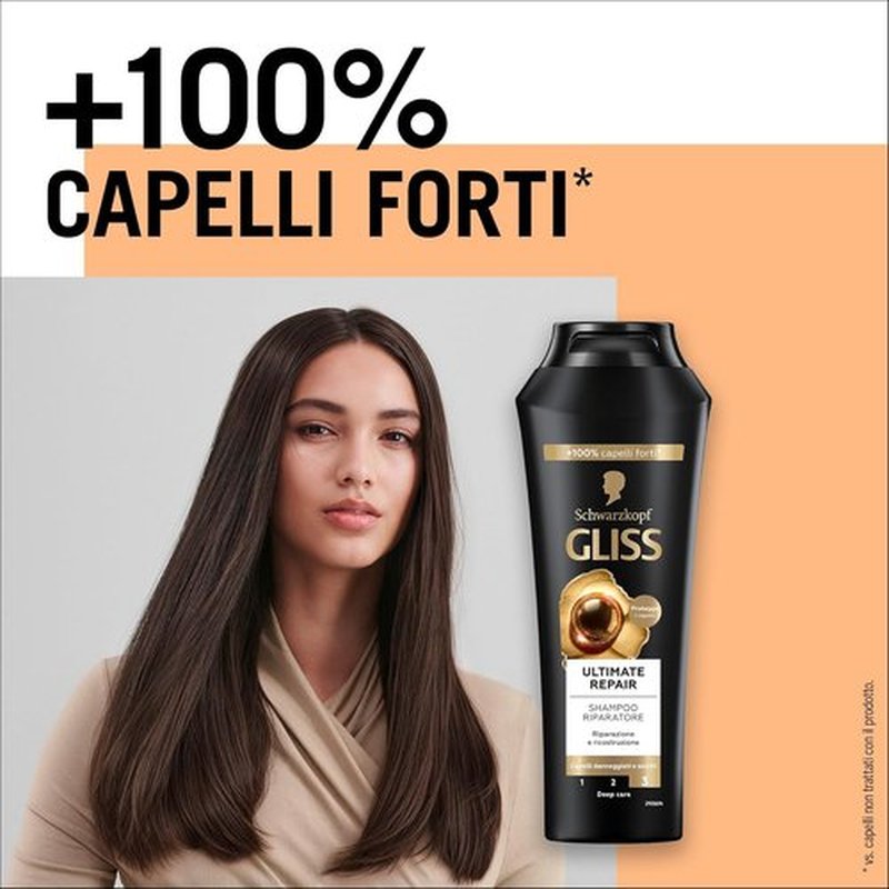 Gliss Ultimate Repair Shampoo - Deeply Nourishing Formula for Damaged Hair | 400 ml