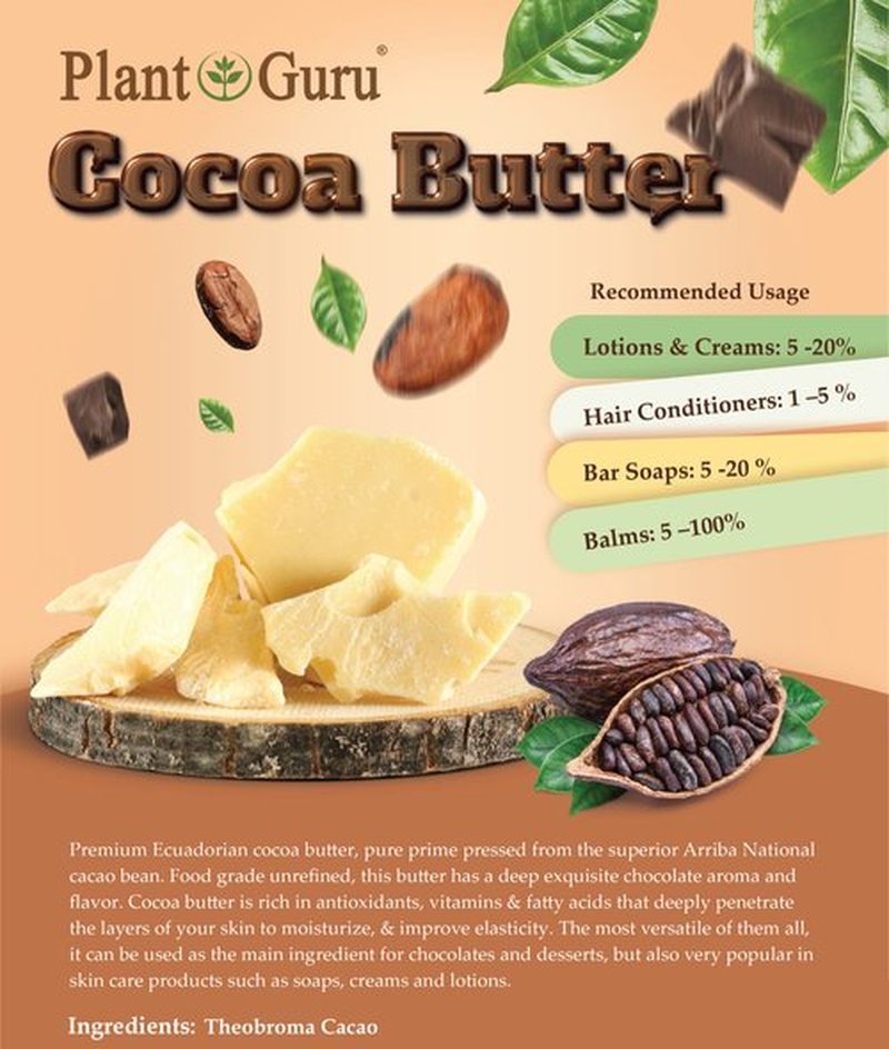 Shea, Mango and Cocoa Butter 8 oz. Bars Variety Bundle Pack - 100% Pure Natural Unrefined - Ideal Moisturizer For Dry Skin, Body, Face And Hair Growth. Great For DIY Soap and Lip Balm Making.