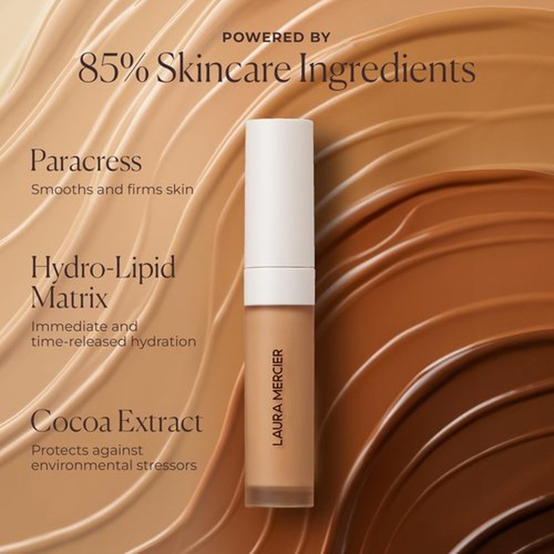 Laura Mercier Real Flawless Weightless Perfecting Serum Concealer, Long-Lasting, Waterproof, & Crease-Proof Wear, Buildable Coverage, Oil-Free, 3N1 - Medium with neutral undertones